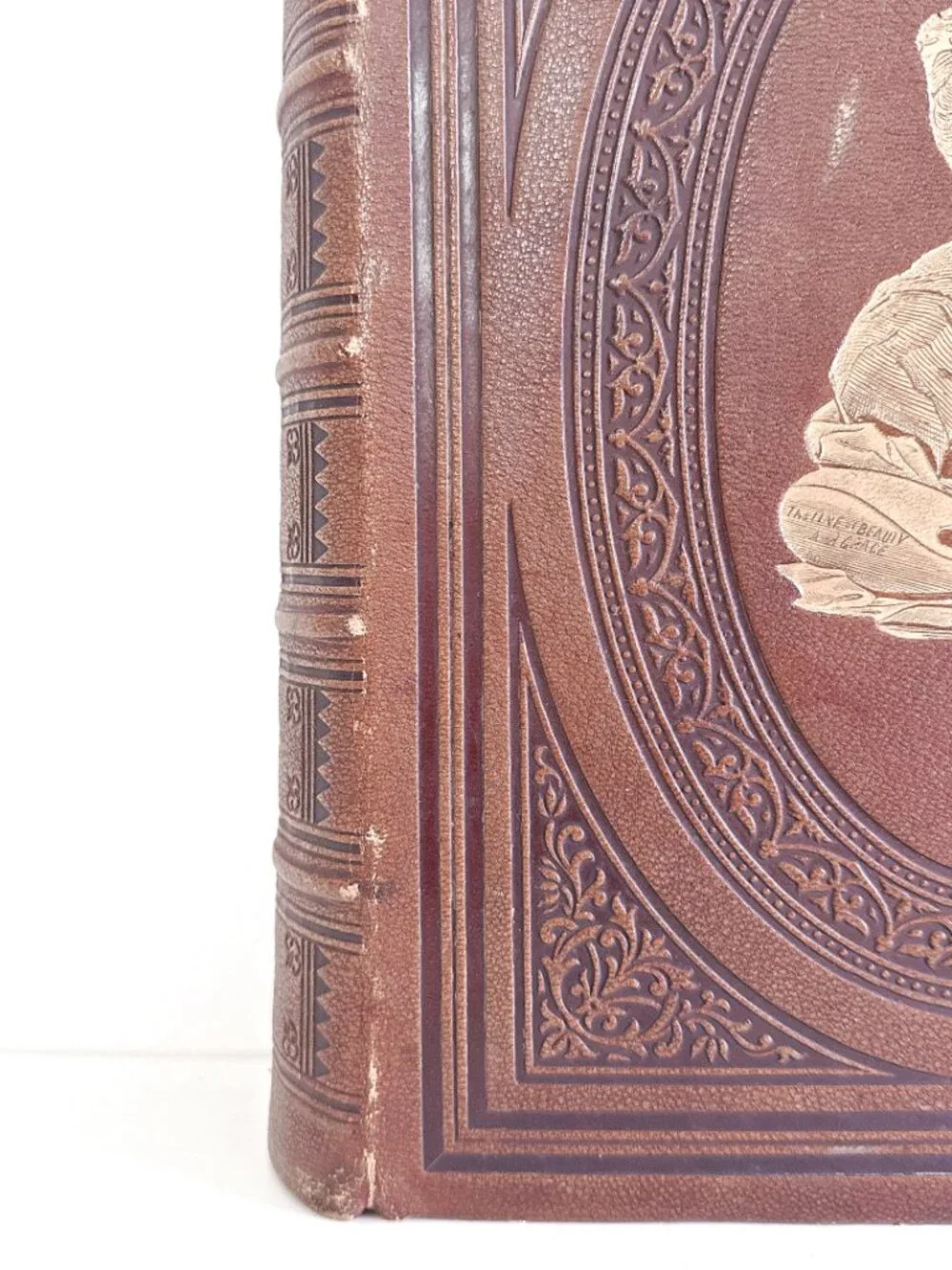 THE COMPLETE WORKS OF WILLIAM HOGARTH ANTIQUE LEATHER BOUND BOOK STEEL ENGRAVING